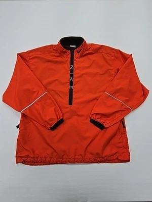 Veste coupe-vent orange demi-fermeture éclair Nike pour homme taille L... - Photo 1/4