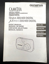 Olympus CAMEDIA Stylus 300/400 Digital Camera Basic Manual 4 Languages