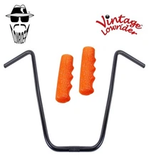 Original Lowrider 20" 22.2 D Handlebar Black 212 120mm Grips Sparkle/Orange