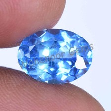 Natural Blue Jeremejevite 4.15 Ct Oval Namibia Certified Loose Gemstone