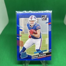 2023 Panini Donruss Rated Rookie Dalton Kincaid #308 Press Proof Blue (RC)