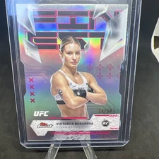 2025 Topps Finest UFC - Viktoriia Dudakova Die Cut  /50