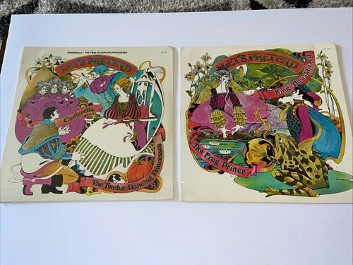 Let’s Pretend Vinyl Record Lot Of 2 Cinderella (sealed) Frog Prince