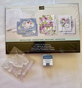 Stampin' up! ZESTAW DZIĘKCZYNNY WYCOFANY 9 kart z kopertami, zestaw znaczków i atrament