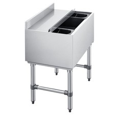 Uimoso 65.1 Qt Commercial Ice Bin with Sliding Lid, 24 x 19 in Underbar Design