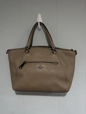 Grey Coach Bag 58874 Women's Leather Crossbody Bag (Missing Top Strap)