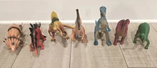 Dinosaur Kids Toy Figure Ja-Ru Dino World Plastic Jaru Party Favor - Lot of 7