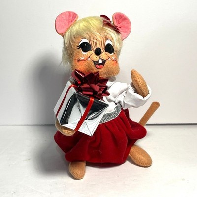 Annalee Silver Sparkle Christmas Girl Mouse 2013