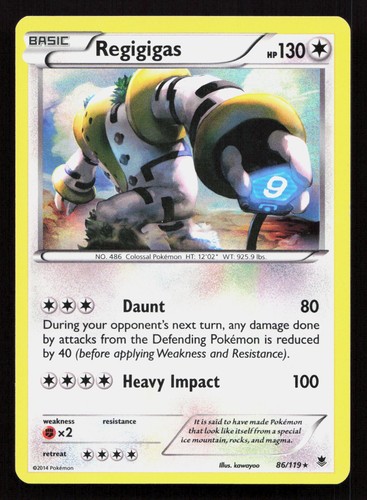REGIGIGAS 86/119 Pokemon PHANTOM FORCES Holo