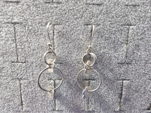 GRANDMA GRABE'S BEAUTIFUL VINTAGE 925 STERLING SILVER FLOWER RING EARRINGS