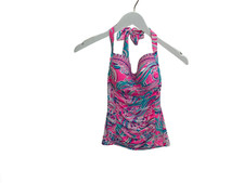 Lilly Pulitzer NWT Jimmy Tankini Prosecco Pink Don  t Be Jelly Engineered Swim -