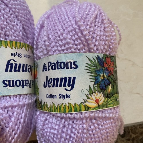 VINTAGE Patons Jenny Highlights filato boucle 50 g made in Canada pacchetto di 7 matasse - Foto 2 di 7