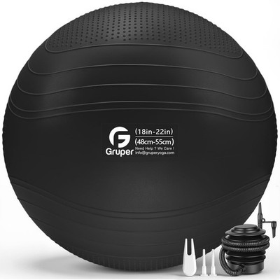 Yoga Ball, Extra Thick Non Slip Exercise Ball for Workout, Birthing, Balance,...