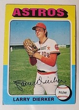 1975 Topps Baseball Card 49 Larry Dierker Houston Astros 