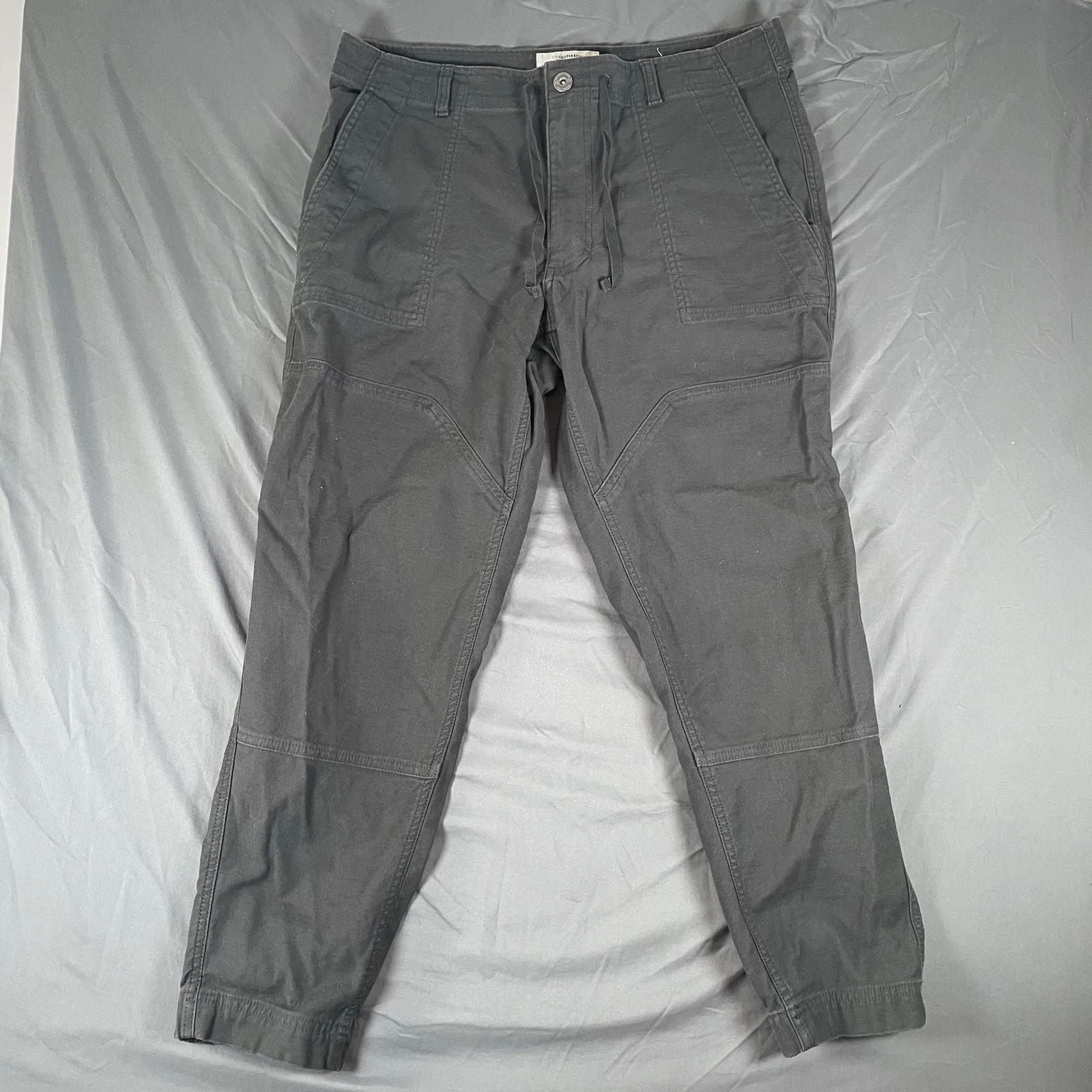 REI CO-OP Trailsmith Jogger Pants Size 36Wx30L Gray Hiking Drawstring Outdoors