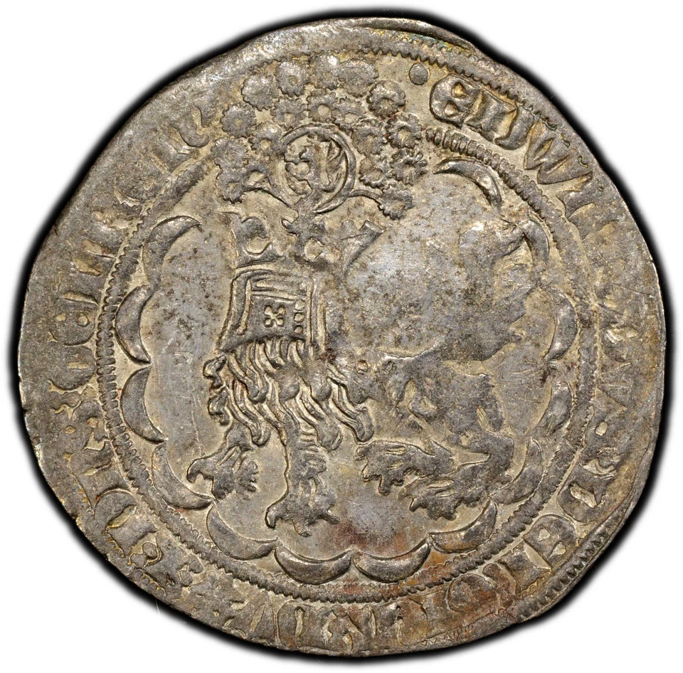 Netherlands Gelderland Edward 1361-1371 Silver Double Groot PCGS AU53 TOP GRADED - Image 4 of 4