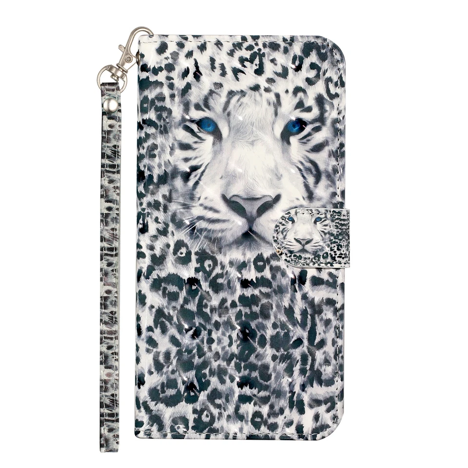 For Samsung S23 A73 A14 3D Deluxe PU Leather Flip Wallet Case Phone Case Cover - Image 3 of 4