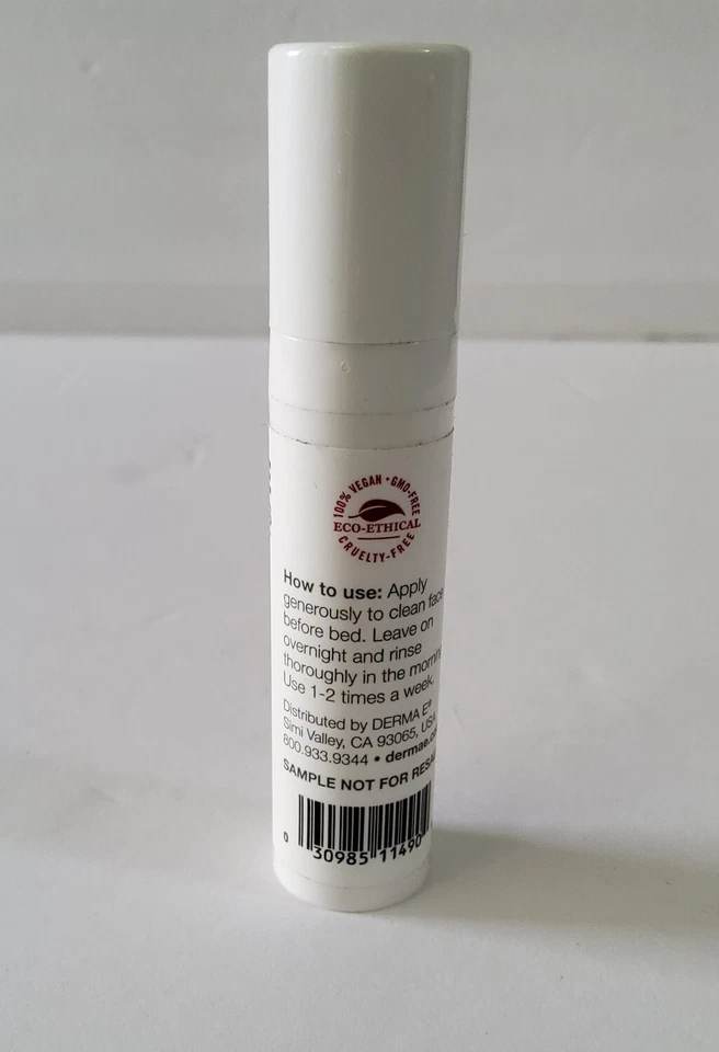 Lot Of 4- Derma-E Essentials Overnight Peel Exfoliant Facial Travel 0.25 oz/7ml - Image 3 of 3