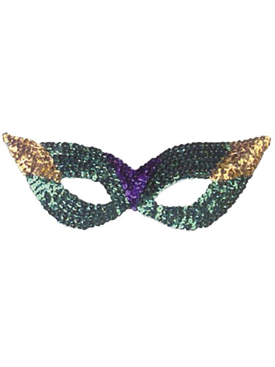 Sequin Mardi Gras Costume Masks & Eye Masks