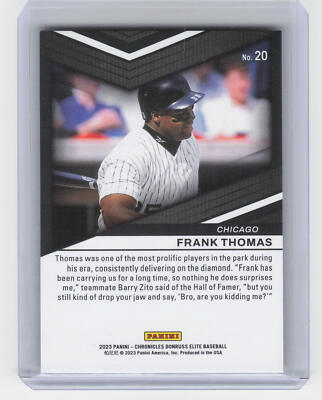 2023 Panini Chronicles #20 Frank Thomas Elite Red #/199 | eBay