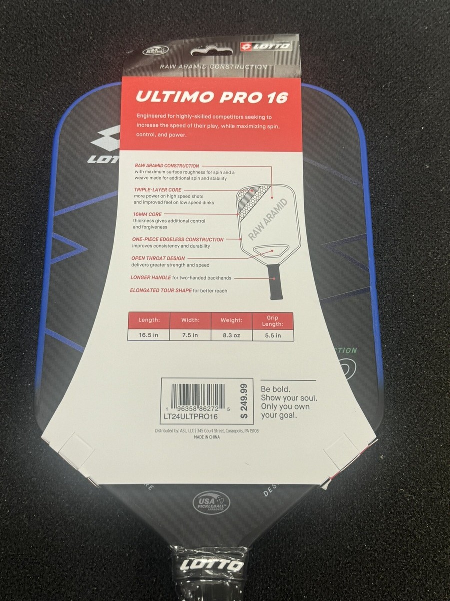 Lotto Ultimo 16 Pickleball Paddle for sale online | eBay