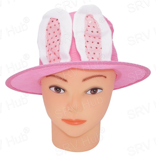 56cm Easter Top Hat Basket Rabbit Bunny Ears Bonnet Treat Bucket Egg Hunting Set - Picture 47 of 67