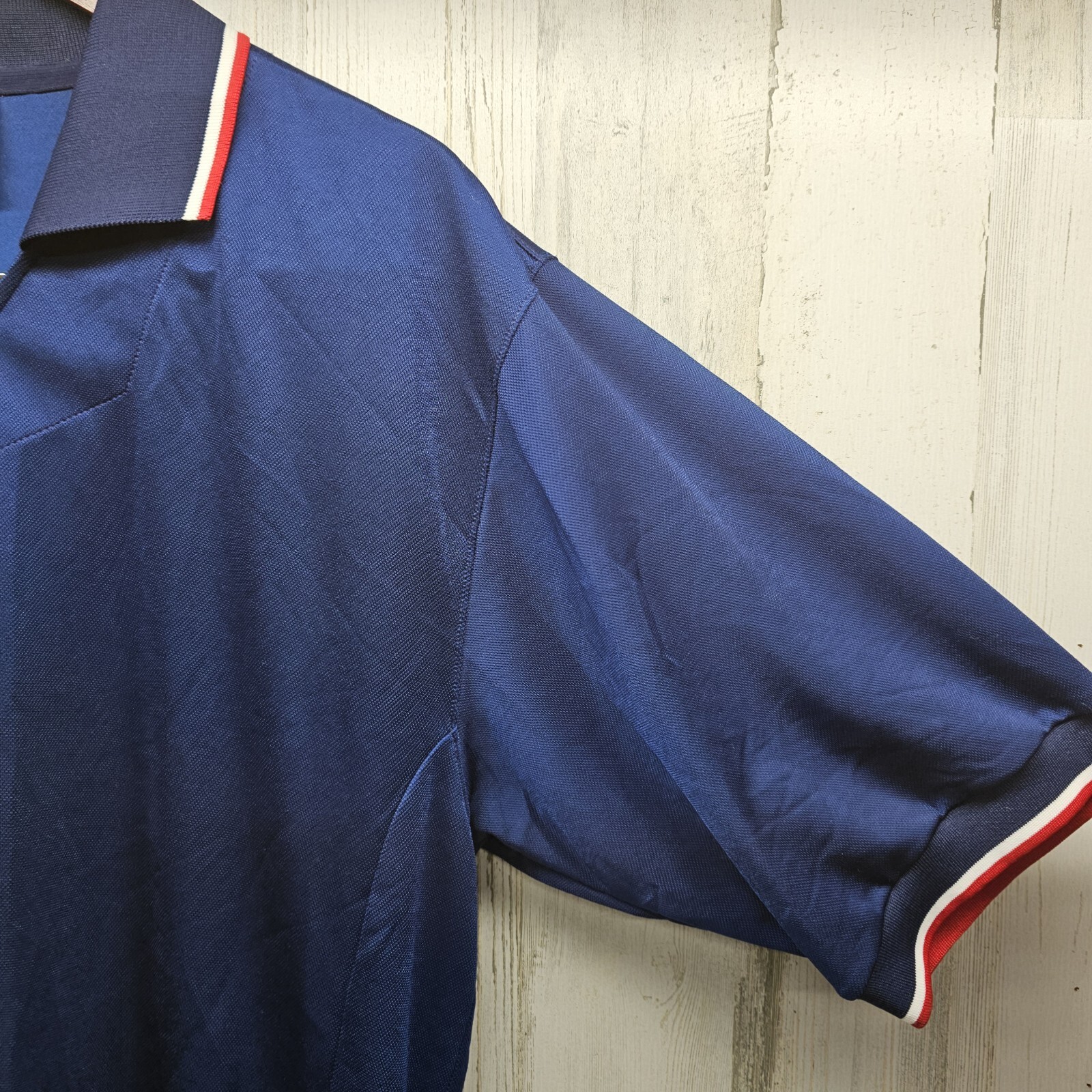 *Very Rare* Vtg 97' Nike Mesh Soccer Top Short sleeve M Blue | Sample | image 6