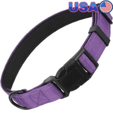 Reflective Dog Collar Padded Neoprene Quick Release Adjustable Medium Dogs New