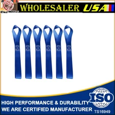 6PCS 1"x1" Soft Loop Tie Down Straps 4500lbs For Motorcycle Dirt Bike Heavy Duty