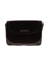 St. John Women Brown Leather Shoulder Bag One Size