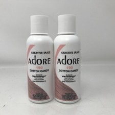 Lot Of 2-Creative Image Adore 190 Cotton Candy Semi Permanent Hair Color 4 OZ
