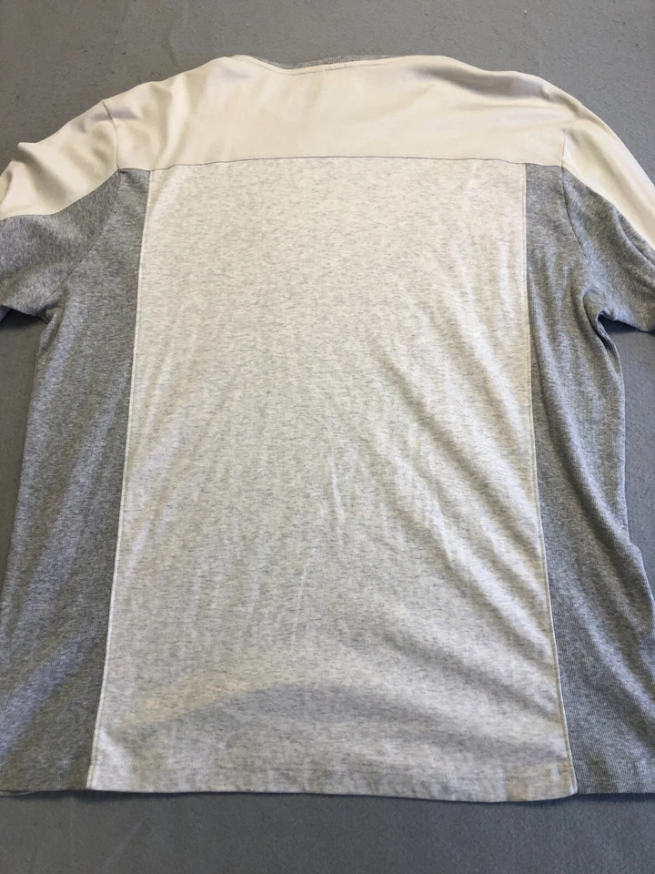 Camisa Calvin Klein Para Hombre 2XL Gris Jaspeado Tejido Crew Manga Larga Ropa Activa Foto 4 de 4