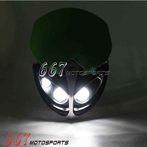 12V Dirt Bike LED Headlight W/ Fairing For Suzuki DRZ RMZ RM 125 200 250 350 400 - Picture 5 of 5