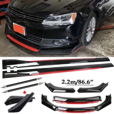 Front Bumper Lip Spoiler Splitter Body Side Skirt For VW Volkswagen GTI Y+