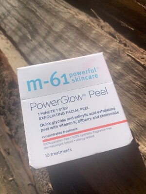M-61 Powerful Skincare | PowerGlow Exfoliating Facial Peel ( 1 minute + 1 step) 