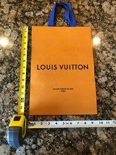LOUIS VUITTON Authentic Paper Shopping Bag Medium Orange SIZE 14 x 10 X 4.25