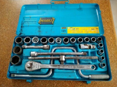Vintage Hazet 1/2 ratchet socket set Volkswagen Porsche workshop