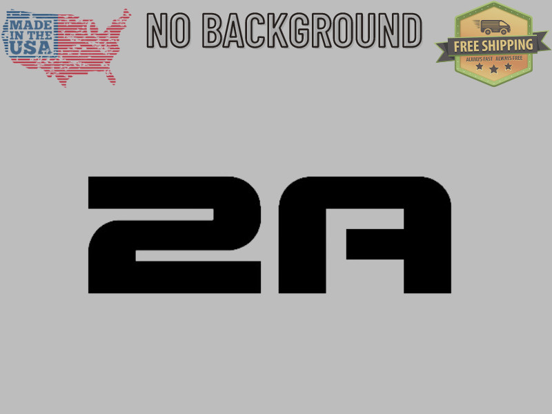 -2a Gun 1776 Truck Car Laptop Vinyl Window Decal