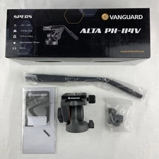 Vanguard Alta PH 114V Video Tripod Head Grey PH-114V Tripod Accessory Tilt & Pan