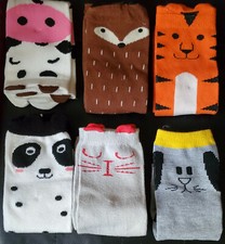 Baby Knee High Socks 1-3 Years Animal Print 6 Pair  