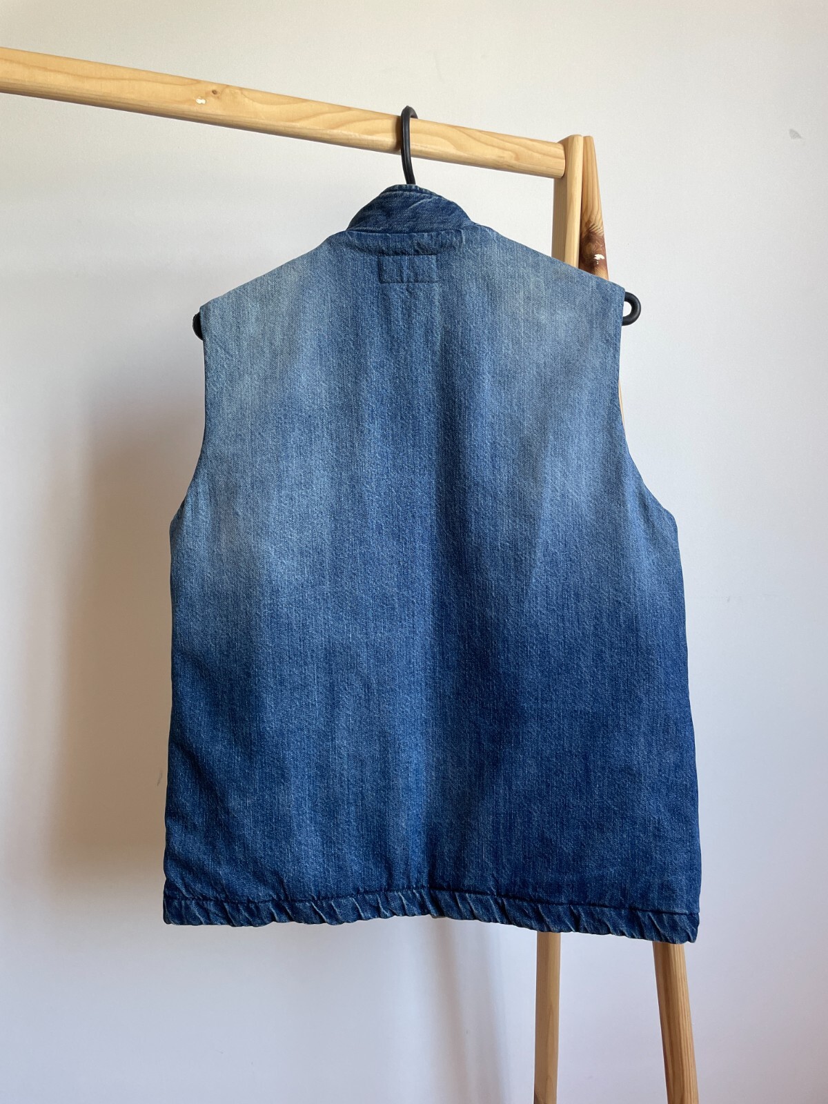 Current/Elliott Womens Patchwork Padded Denim Ves… - image 2