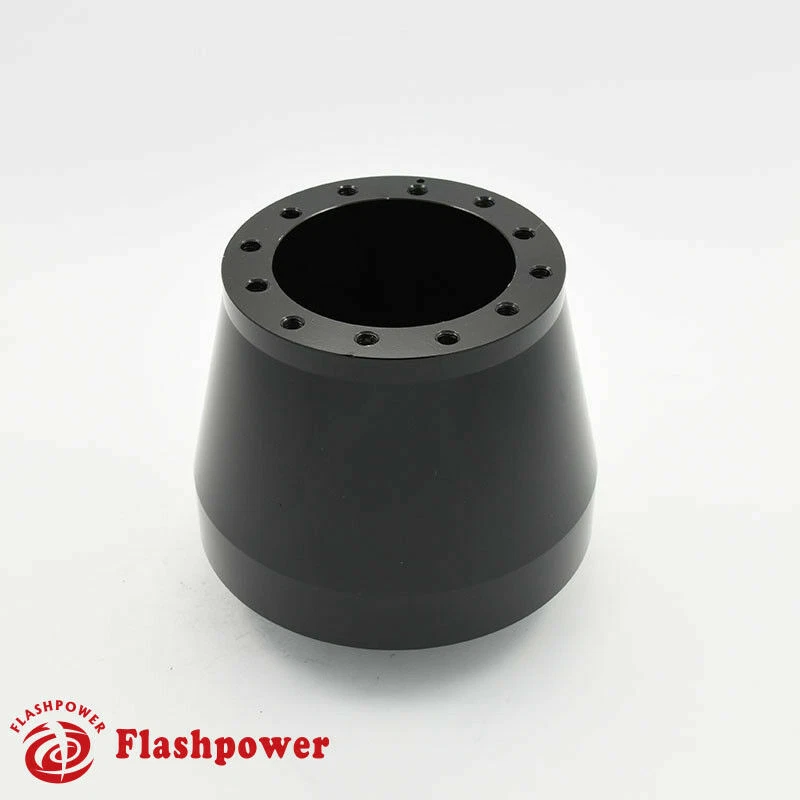 Adaptador de volante Flashpower 6 pernos Billet negro para Audi A4 A6 TT VW Foto 2 de 4