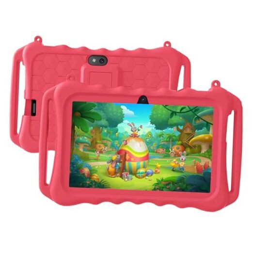 Kids Tablet, 7 inch Android 11 Tablet for Kids, 6GB(2+4) RAM 32GB ROM 128GB Red-image