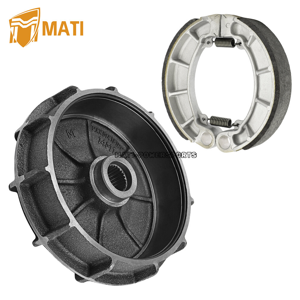 Rear Brake Drum Hub w/Shoes Kit for Honda Rancher 420 Foreman 500 TRX420 TRX500