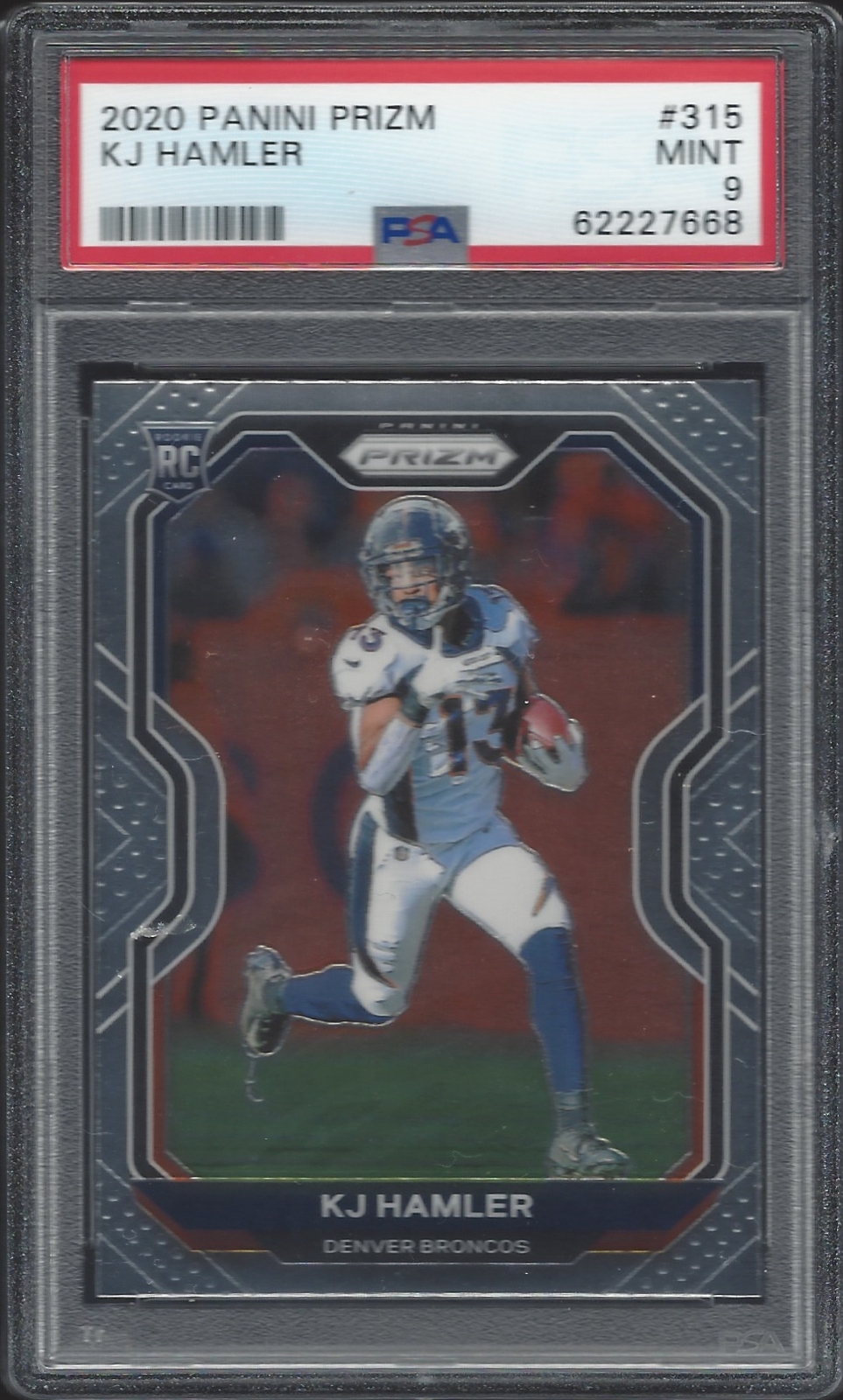 2020 Panini Prizm #315 KJ Hamler PSA 9 EXMT