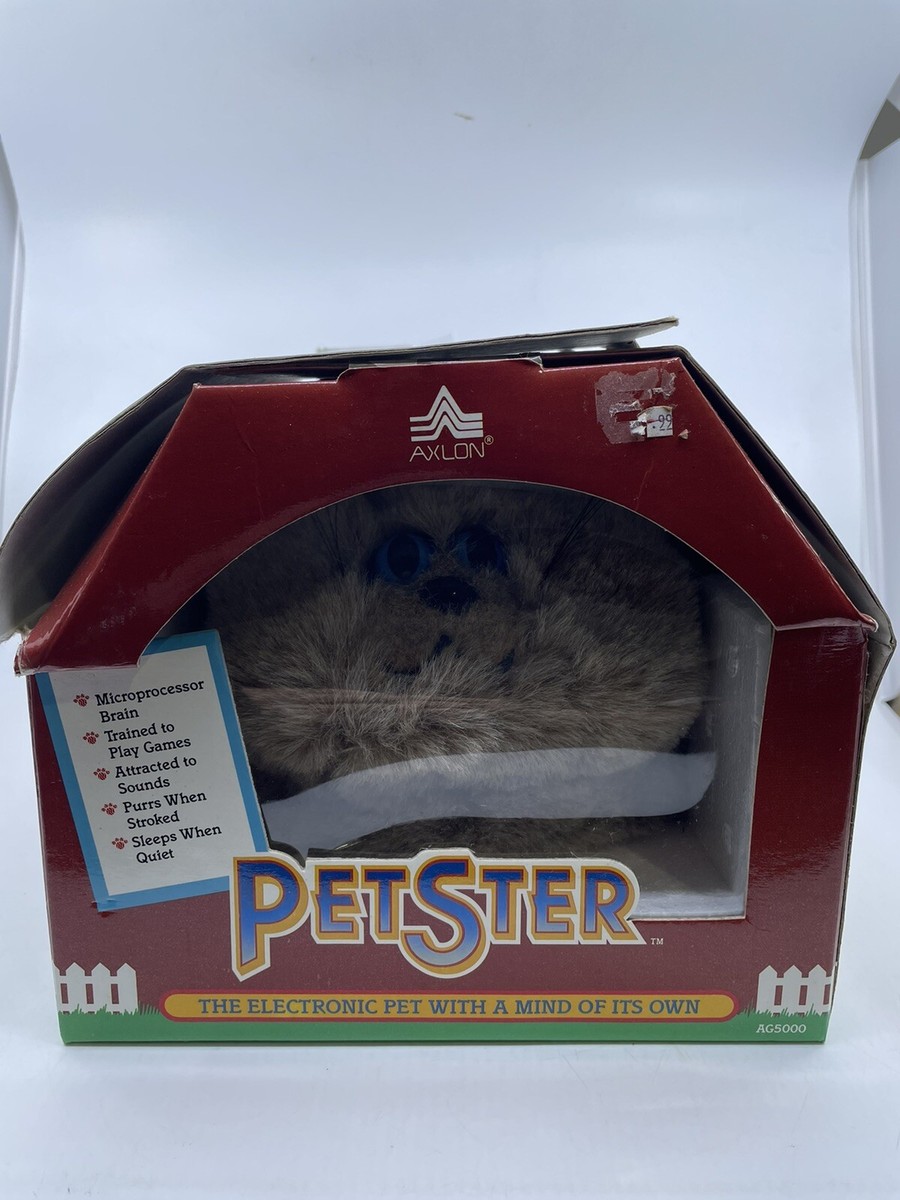 Axlon Petster Vintage 1985 Interactive Robot Toy Cat With Original