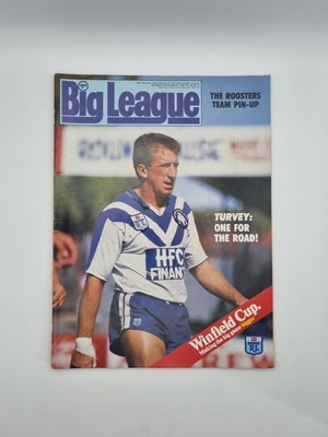Big League  Magazine  1988 - Vol 69 #3 with poster  -EASTERN SUBURBS ROOSTERS