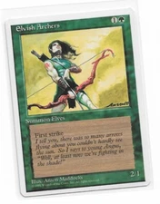 Magic the Gathering ~ MTG ~ 1x Elvish Archers ~ Fourth Edition ~ 4Ed ~ M/NM