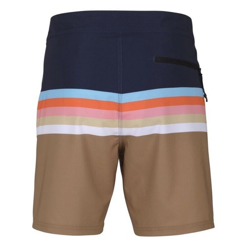Mens size 34 Body Glove Navy/tan coloured striped boardies board shorts NEW A040 - Picture 3 of 3