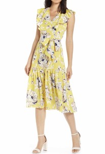 eliza j yellow floral dress
